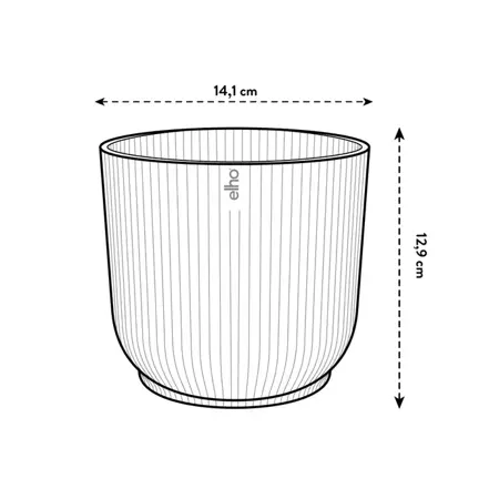 Deep Purple 'Winery' Elho Plant Pot 14cm - image 5