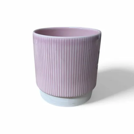 Ivyline 'Athens' Pink Ribbed Plant Pot - image 3