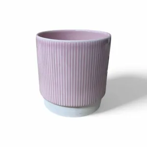 Ivyline 'Athens' Pink Ribbed Plant Pot - image 3