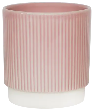 Ivyline 'Athens' Pink Ribbed Plant Pot - image 2