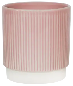 Ivyline 'Athens' Pink Ribbed Plant Pot - image 2