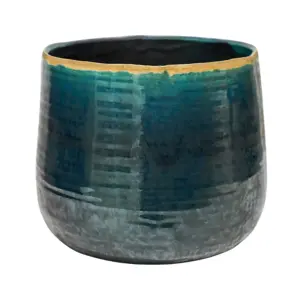 Turquoise Ivyline 'Como' Plant Pot - image 2